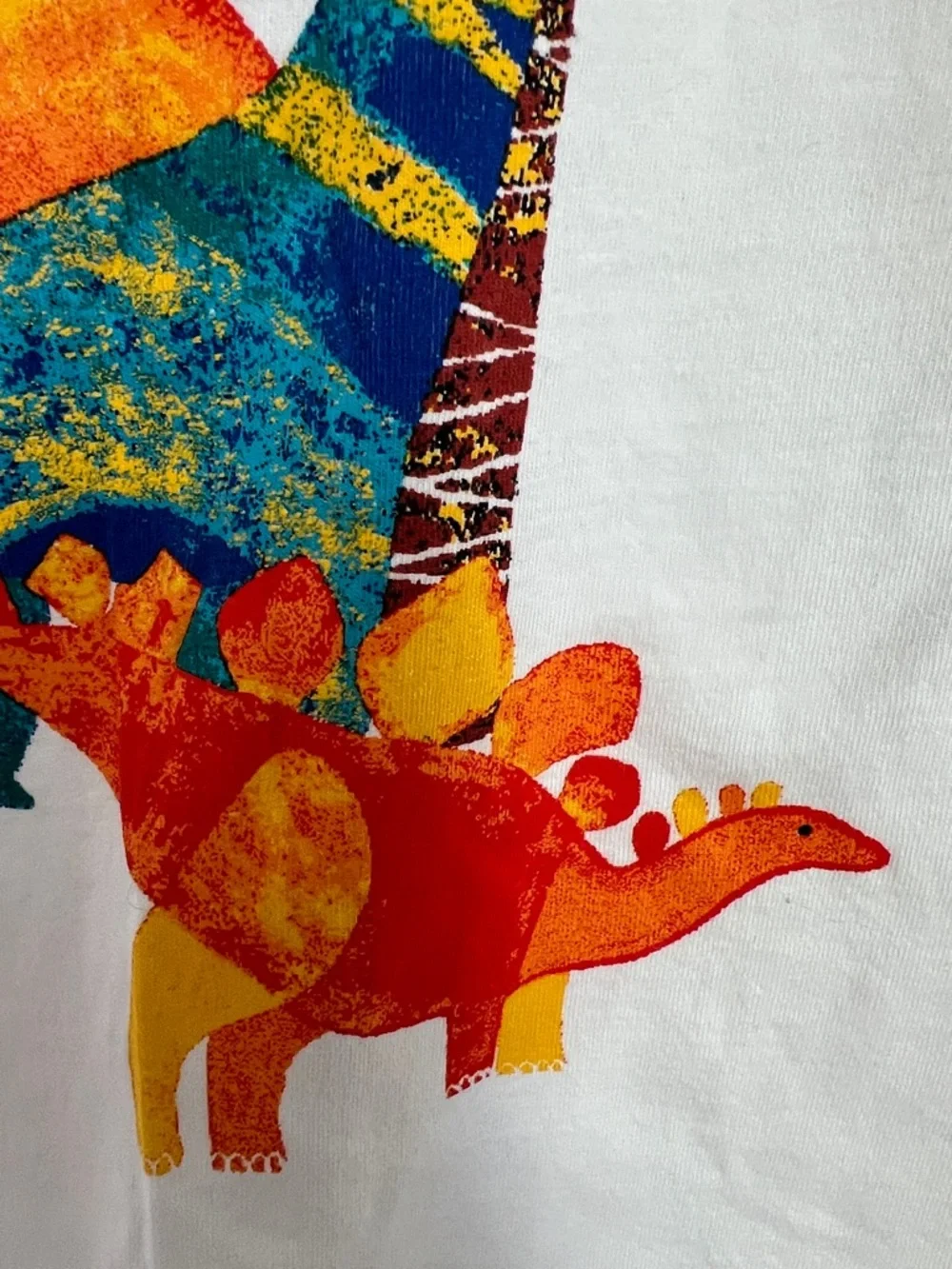 The Children's Place White Long Sleeve Tee Dinosaur Graphic #3025654 Size 5T